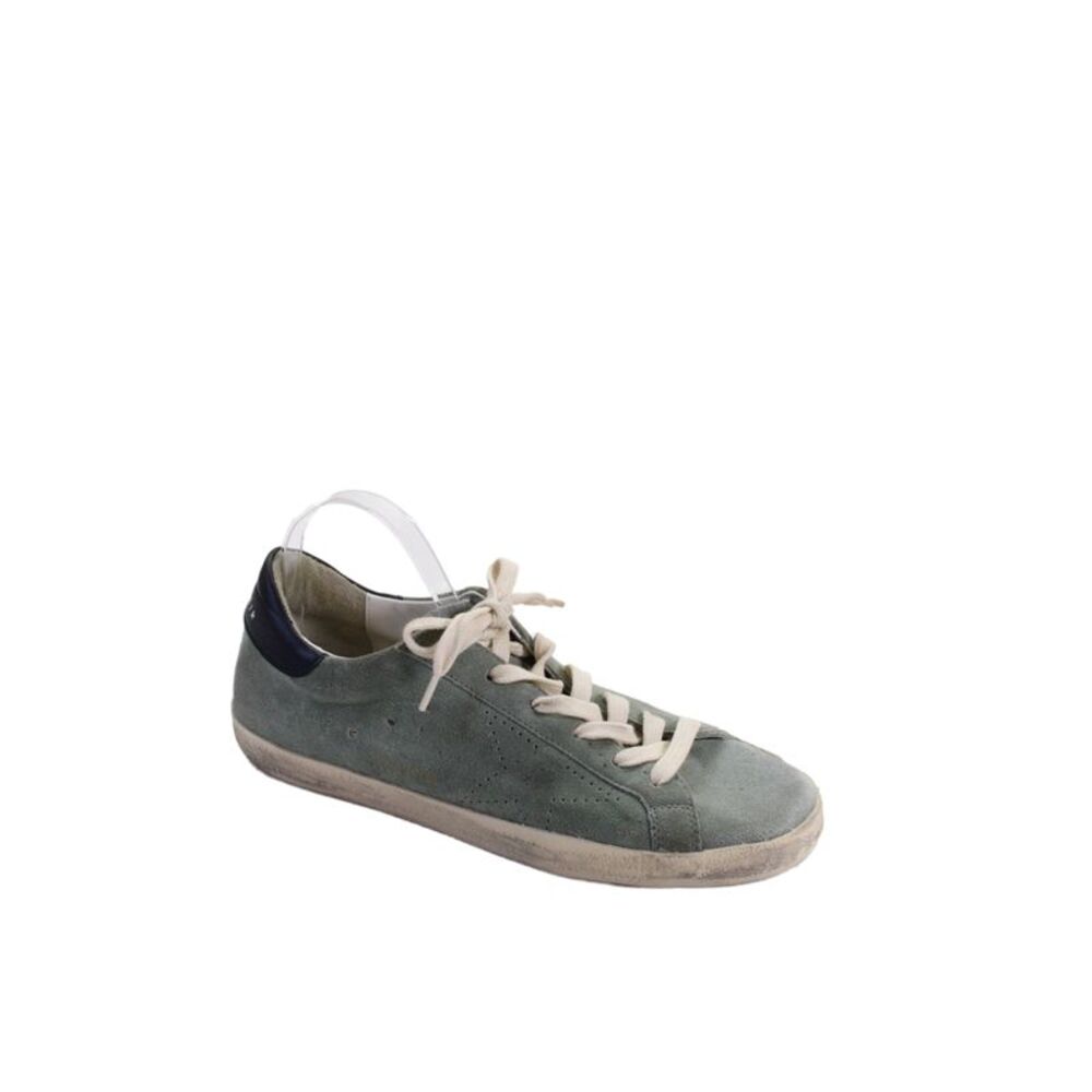 Golden Goose Deluxe Brand Womens Lace Up Suede Super Star Sneakers Gray Size 40